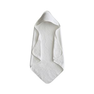 Mushie Hooded Towel - Pearl